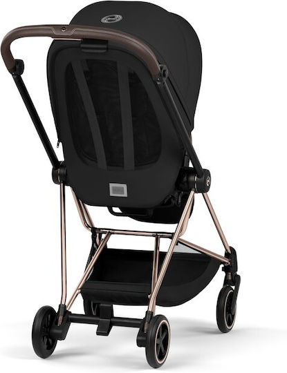 Cybex Mios Comfort Ρυθμιζόμενο Καρότσι 2 σε 1 Kατάλληλο για Nεογέννητο Sepia Black / Rosegold Frame 9.8kg