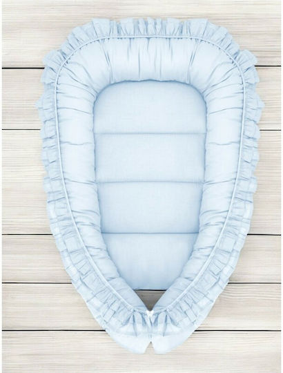MimiNu Baby-Kissen Nest Blau 55x75cm