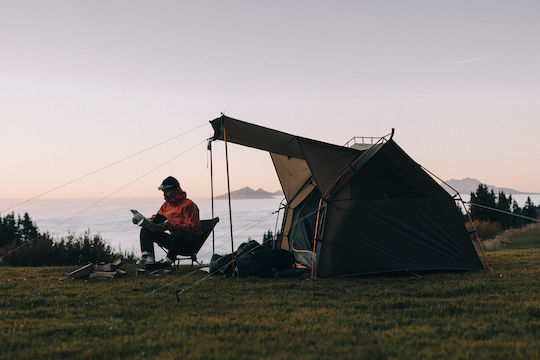 Kampa Stargazer Сцена Къмпинг Сива с Двойно Платно за 3 Души 230x230x150см 9120002489
