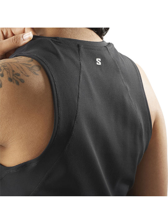 Shakeout Bliss Tanklette Γυναικείο Αθλητικό Crop Top Fast Drying Μαύρο