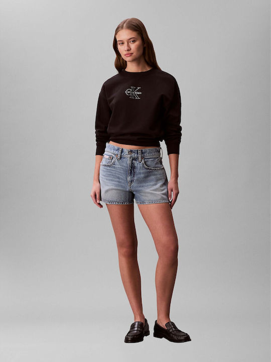 Damen Sweatshirt Schwarz