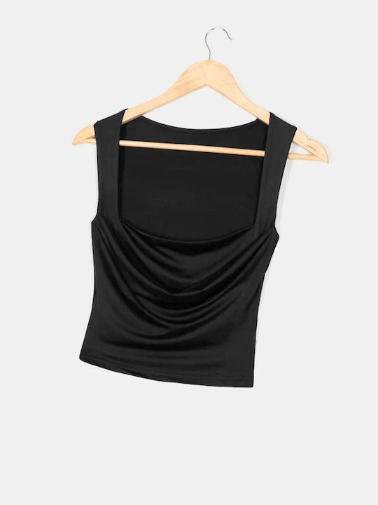 Sleeveless Black Top Size S Black