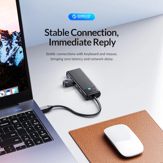 Orico USB Хъб С 4 Порта USB 3.0 С Връзка USB-C / USB-A