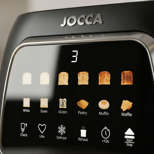 Jocca Φρυγανιέρα 2 Θέσεων 800W Μαύρη