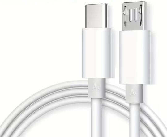 Cablu De Date USB 2.0 Pentru Încărcare Rapidă Micro USB-C Masculin - USB-C PD Alb 1m