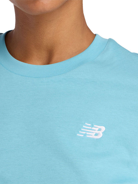 Γυναικείο Crop T-shirt Τιρκουάζ