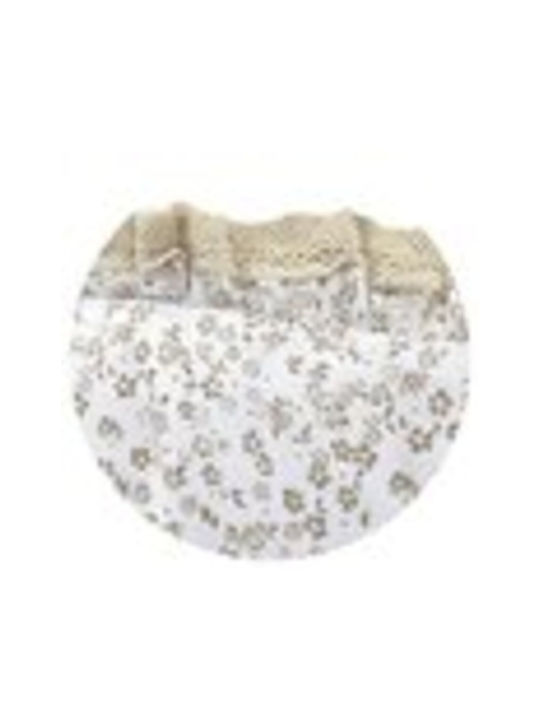 MimiNu Baumwoll Babydecke für Neugeborene & Kinderzimmer Weiß 100x100cm