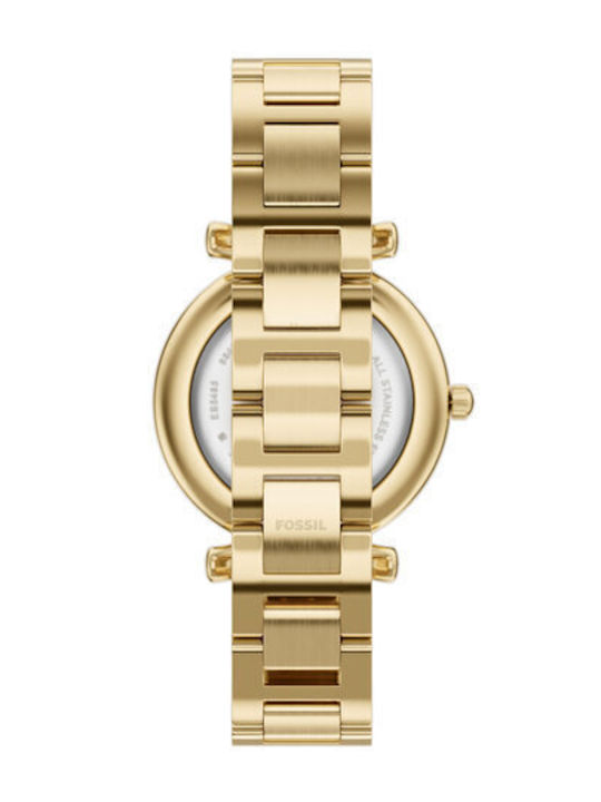 Fossil Carlie Кварцов Часовник с Метална Верижка