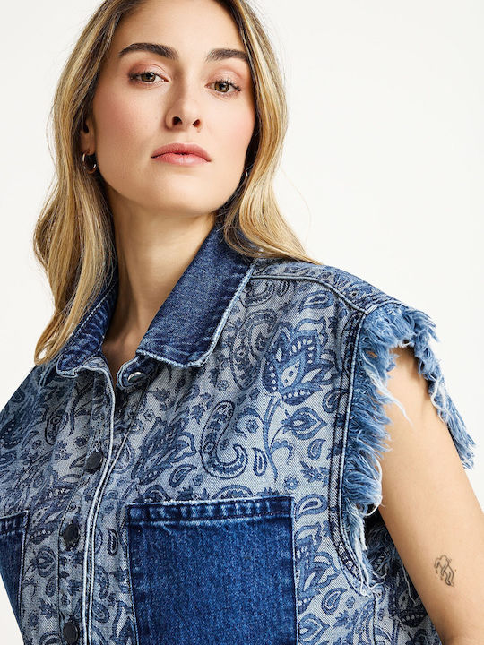 Women's Jean Jacket Mid Blue