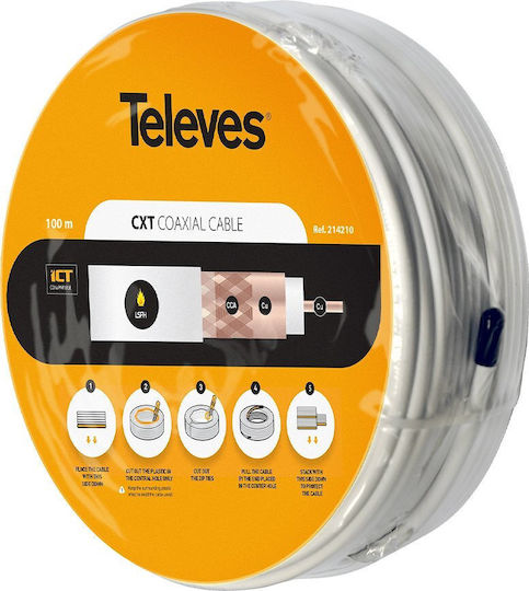 Televes Coaxial Cable 100m 214210 1 Piece