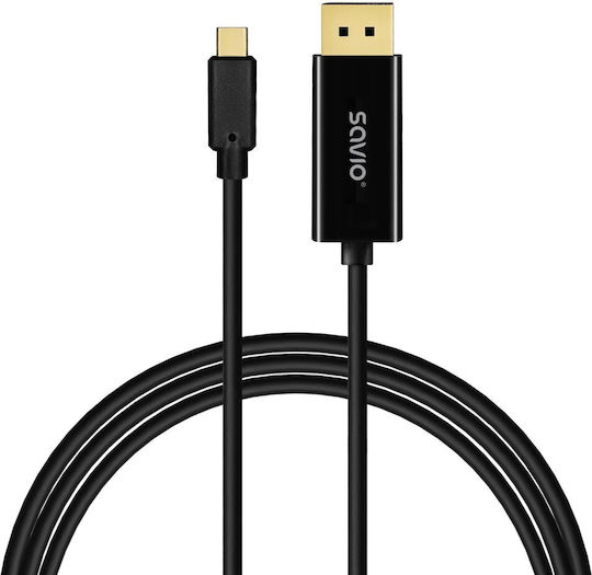 Savio USB-C-Stecker Kabel - USB-C-Stecker 2m 1 Stück