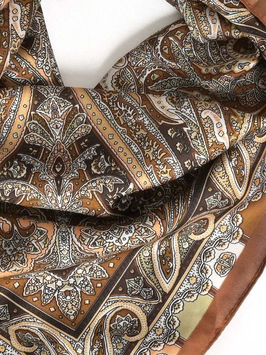 Mat Fashion Γυναικείο Φουλάρι Καφέ