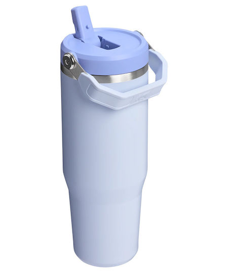 Stanley IceFlow Flip Straw 2.0 Ποτήρι Θερμός Ανοξείδωτο BPA Free 890ml Καλαμάκι New Drop με Καλαμάκι