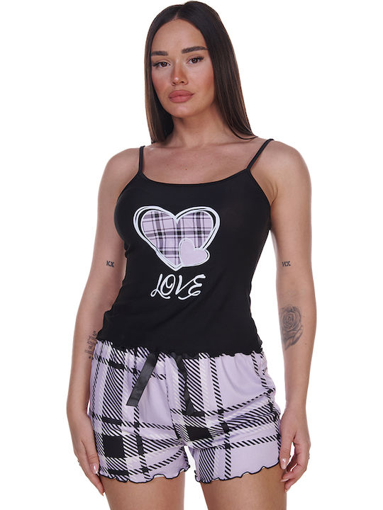 Comfort Summer Babydoll Black Heart