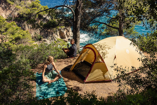 Coleman Darwin Plus Camping Tent Igloo Beige with Double Cloth 3 Seasons for 3 People 330x190x130cm
