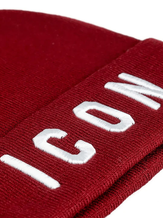 Beanie Unisex Knitted Beanie in Burgundy Colour