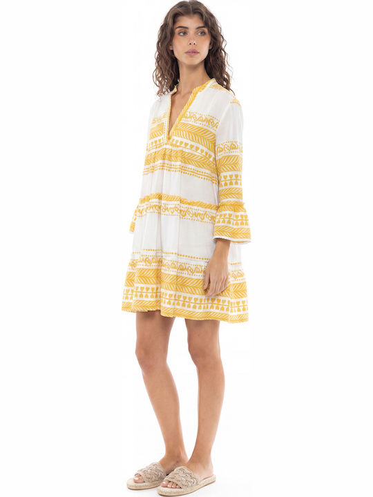 Pink Label Φόρεμα Παραλίας Yellow Pink Label Φόρεμα Παραλίας Yellow