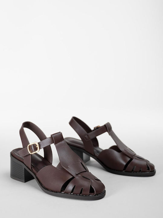 Damen Sandalen Braun