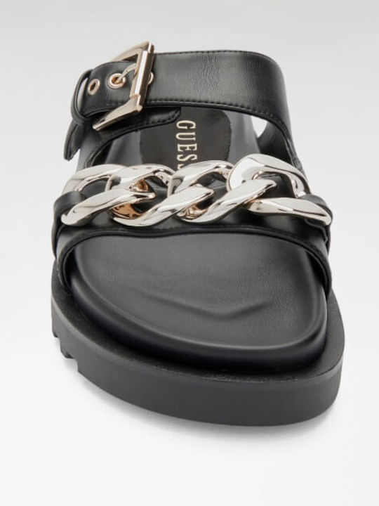 Fatema Leather Women's Sandals Black