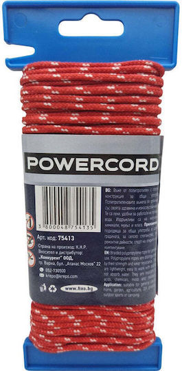 Universal Rope Powercord 3 Mm 20 M Red