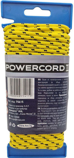 Universal Seil Powercord 4 Mm 20 M Gelb