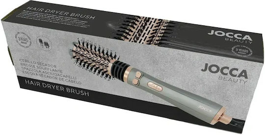 Jocca Ceramic Electric Hair Brush with Air and Rotating Head for Hair Straightening and Curls