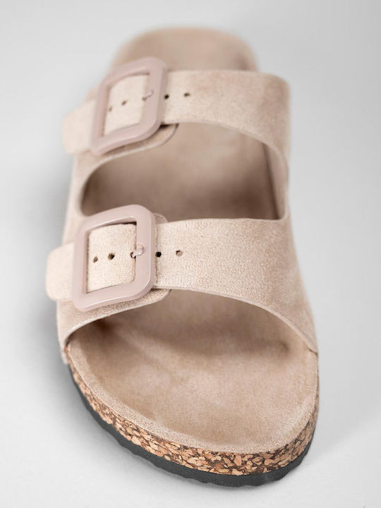 Women's Flat Sandals Beige