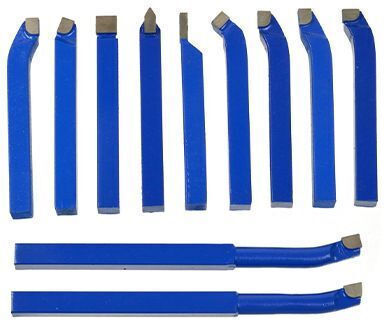 Geko G01240 Carbide Lathe Tool Set 8x8 Mm 11 Pieces