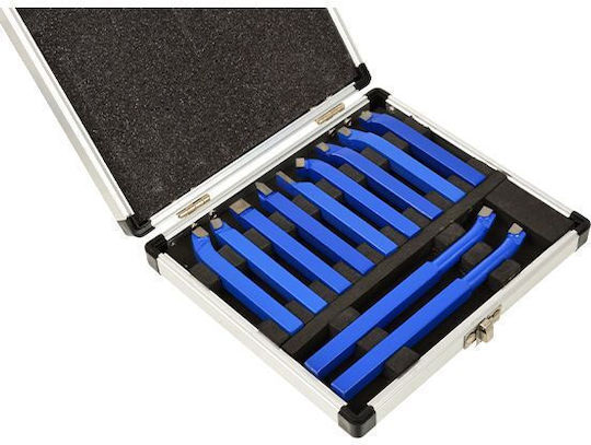 Geko G01240 Carbide Lathe Tool Set 8x8 Mm 11 Pieces