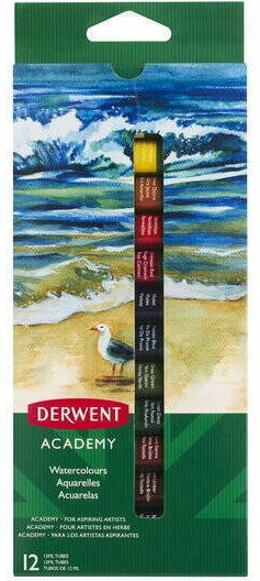 Derwent Watercolors Derwent Academy 12 Ml Комплект 12 Бр Различни Цветове