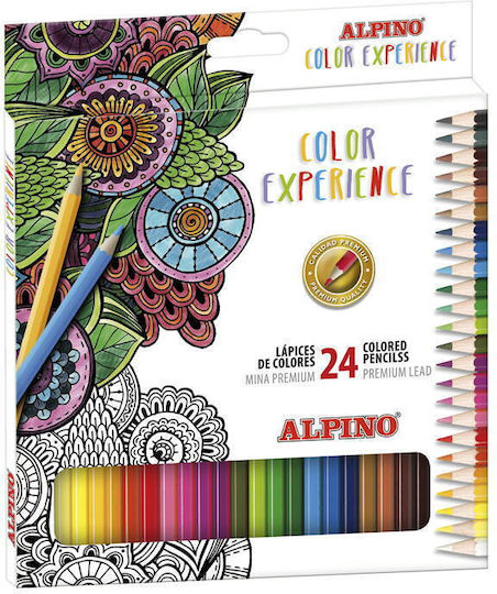 Creioane Colorate Alpino Cutie de Carton Set 24 Culori Alpino Color Experience Premium
