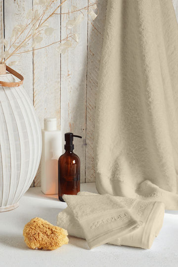 Nydel Paris 21 X 15 Cm Organic Bath Glove Extra Soft Thick Organic Cotton 700 G/m² Beige