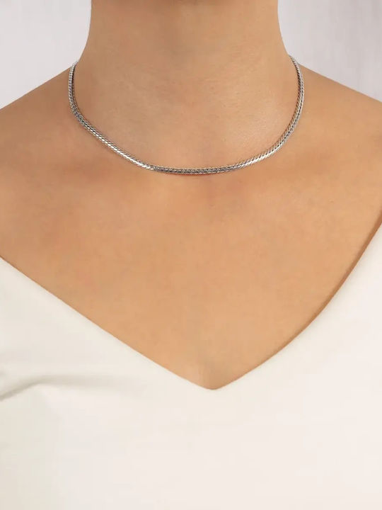 Women's Silver Snake Neck Chain