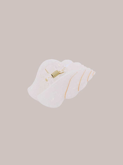 Celestino Haarspange Haarklammer Muschel Beige
