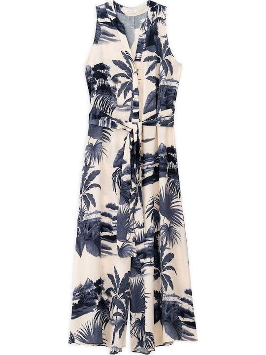 Damen Ärmellose Jumpsuit Dunkelblau