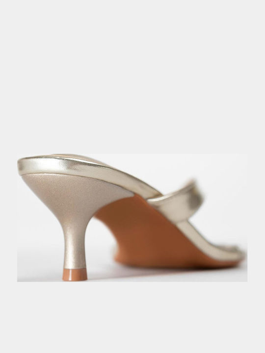 Fabric Women's Sandals Gold