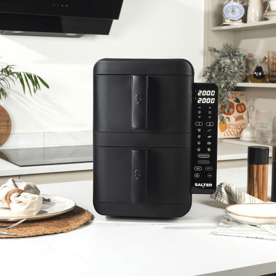Salter Air Fryer With Double Removable Container 9l Black EK4548