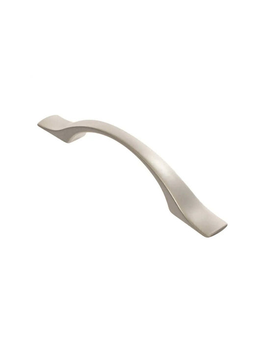 X-IT Furniture Handle Made of Metallic in Silver Colour with Hole Centers 96mm
