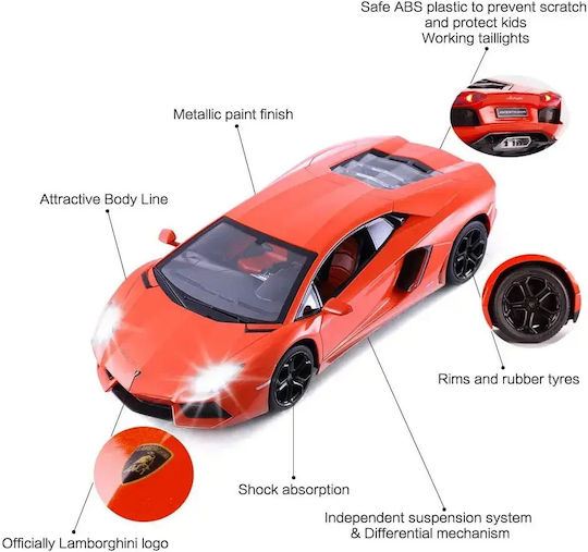Rastar Aventador RC Car 2WD Orange