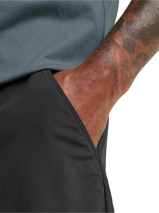 Jack Wolfskin Ανδρικό Μακρύ Παντελόνι Πεζοπορίας Μαύρο