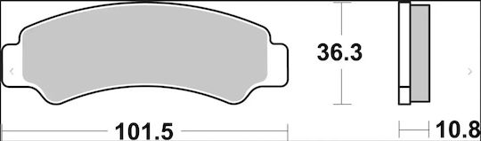 Brembo Μεταλλικά Τακάκια 07ks08sd 1 Σετ 1 Δαγκάνα