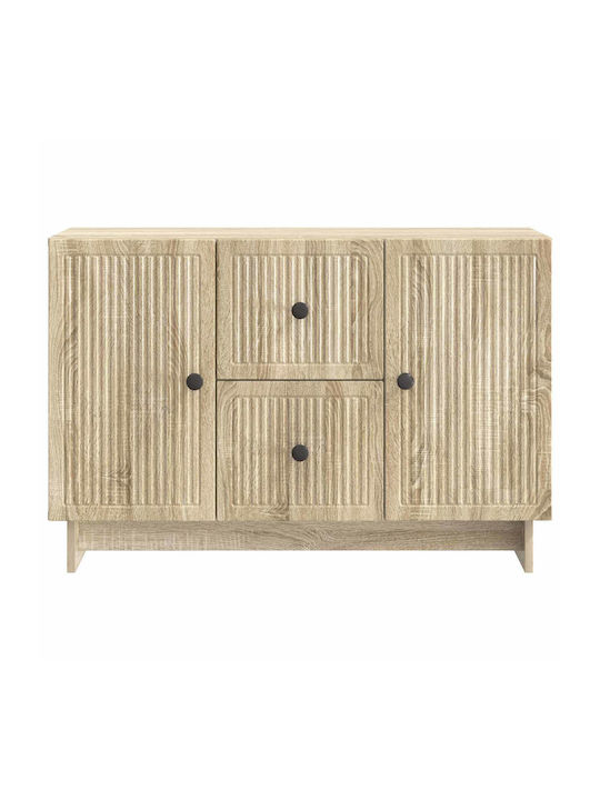 Holz Sideboard mit Schubladen Sonoma Eiche 89x34,5x60cm