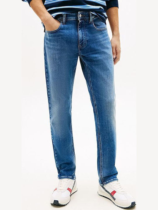 Scanton Men's Elastic Jeans Pants with Slim Fit Medium Denim