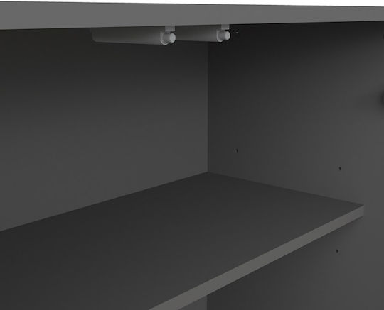 Billie Holz Sideboard Anthrazit 149x40x77cm