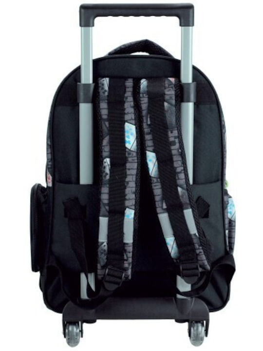 Gim School Trolley Bag Elementary Multicolour with Water Bottle Holder 27 Litre