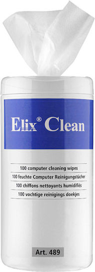 Elix Clean Șervețele Umede Curățare Monitoare/notebook-uri Tft Lcd 100/tub Elix Clean