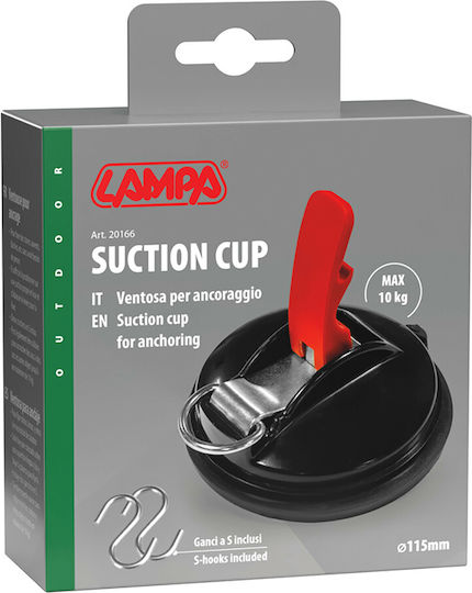 Lampa Suction Cup Hook Hanger 2 Hooks Maximum Load 10 Kg Diameter 115 Mm 1 Pc L2016.6
