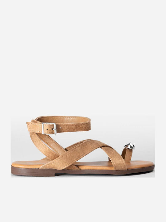 Women's Flat Sandals Beige