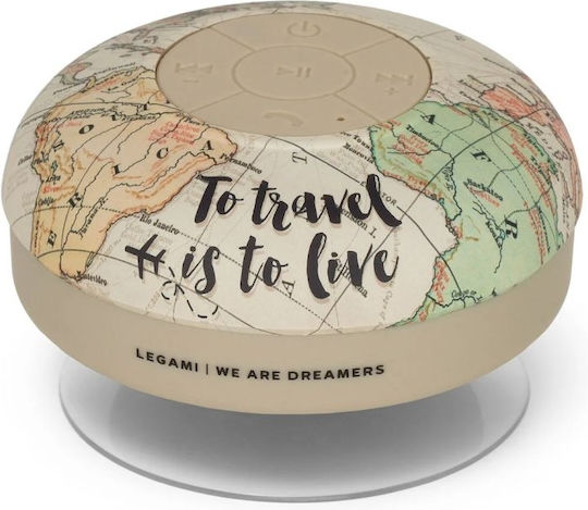 Legami Milano Travel Ηχείο Bluetooth 3W με Διάρκεια Μπαταρίας έως 2 ώρες Μπεζ