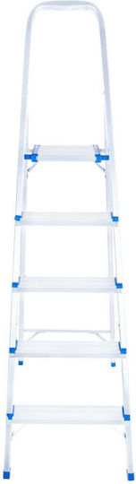 Geko Aluminium-Leiter mit 5 Stufen